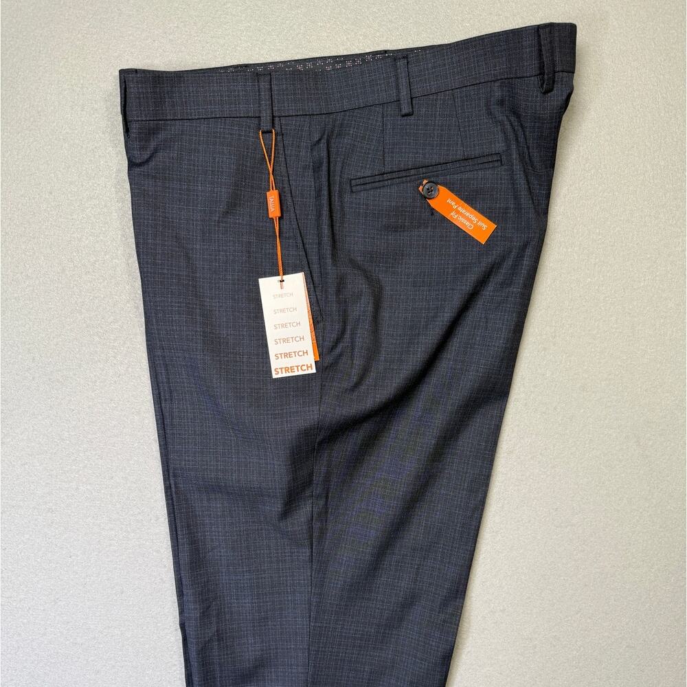 Tallia Men's Classic Fit Suit Separate Pant - Navy 38X30 $135